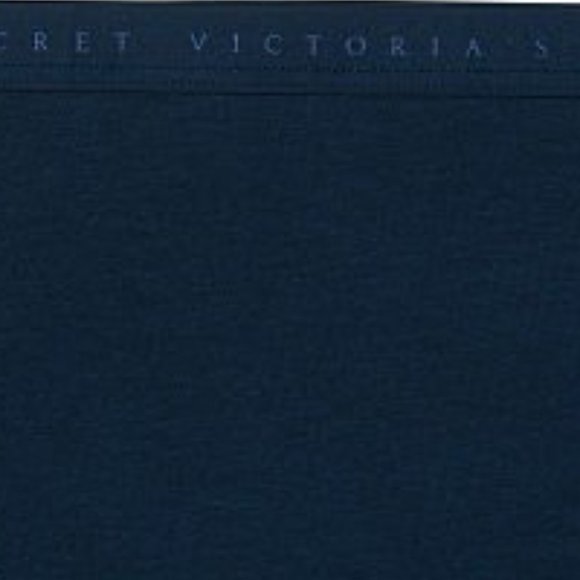 VS High-Leg Brief Stretch Cotton Noir Navy Blue Panty NWT - Picture 9 of 9